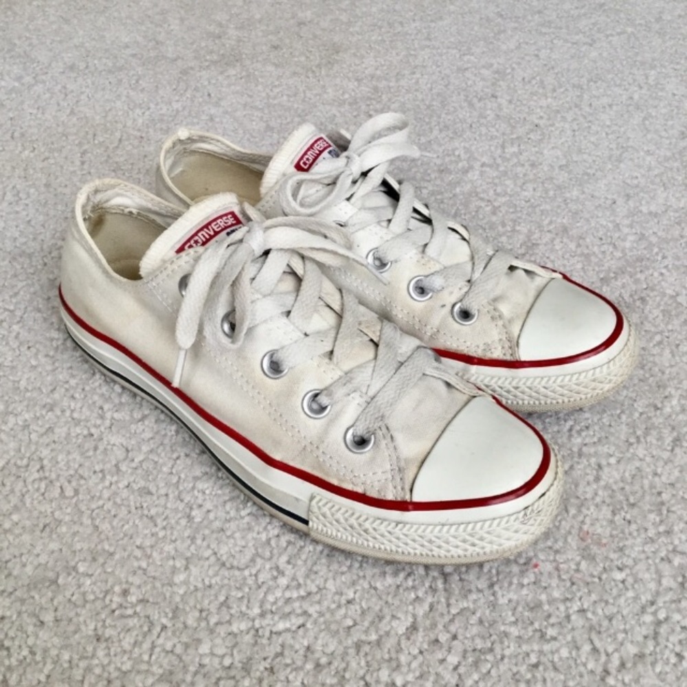 White Converse Low Top Sneakers